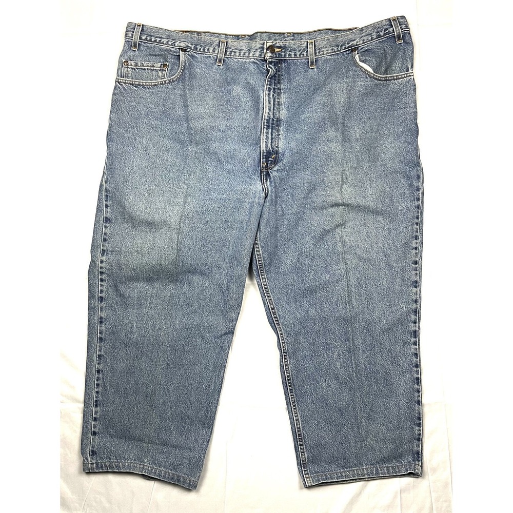 Levi's 545 Mens 52x32 Blue Loose Fit Straight Leg Jeans 100% Cotton Denim 2001